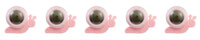 CABS- Catnip Balls- Snail 5 Pack - Pink