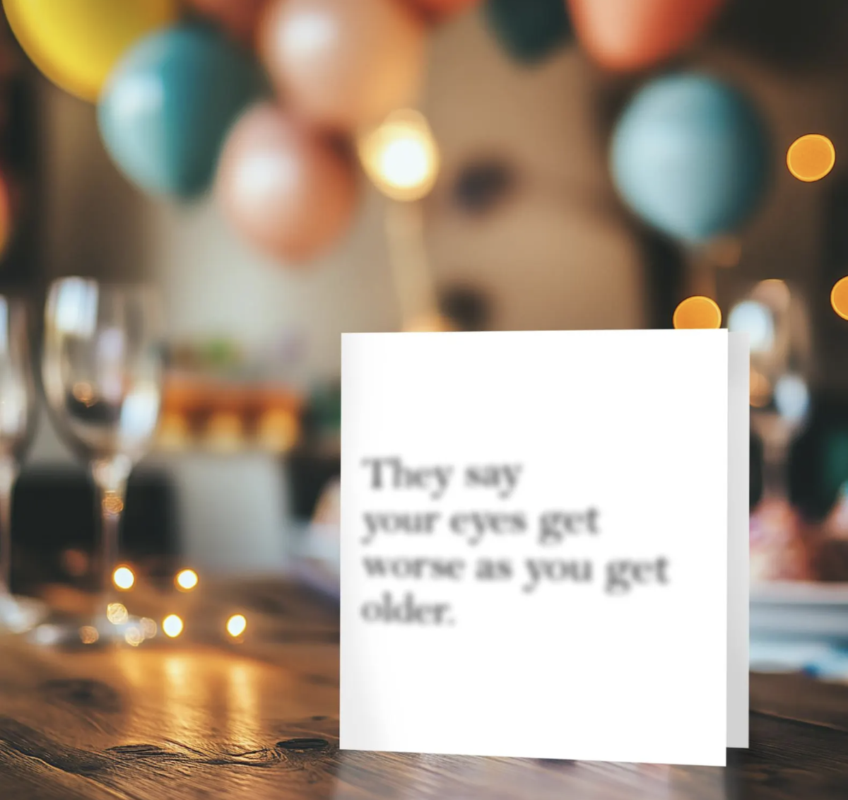 Funny Ageing Birthday Greeting Card with Envelope