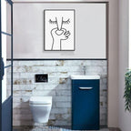 Stinky abstract - Toilet art - 30 L x 20 W cm