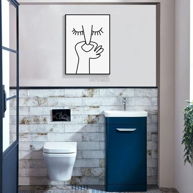 Stinky abstract - Toilet art - 30 L x 20 W cm