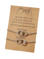 Handcuff Chain Friendship - 2 Pieces