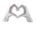 Love Gesture - Finger Ornament - Silver