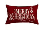 Merry Christmas Pillow Cover - Globe Design