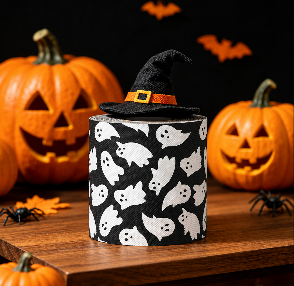 Halloween Ghost Print Novelty Toilet Paper Roll