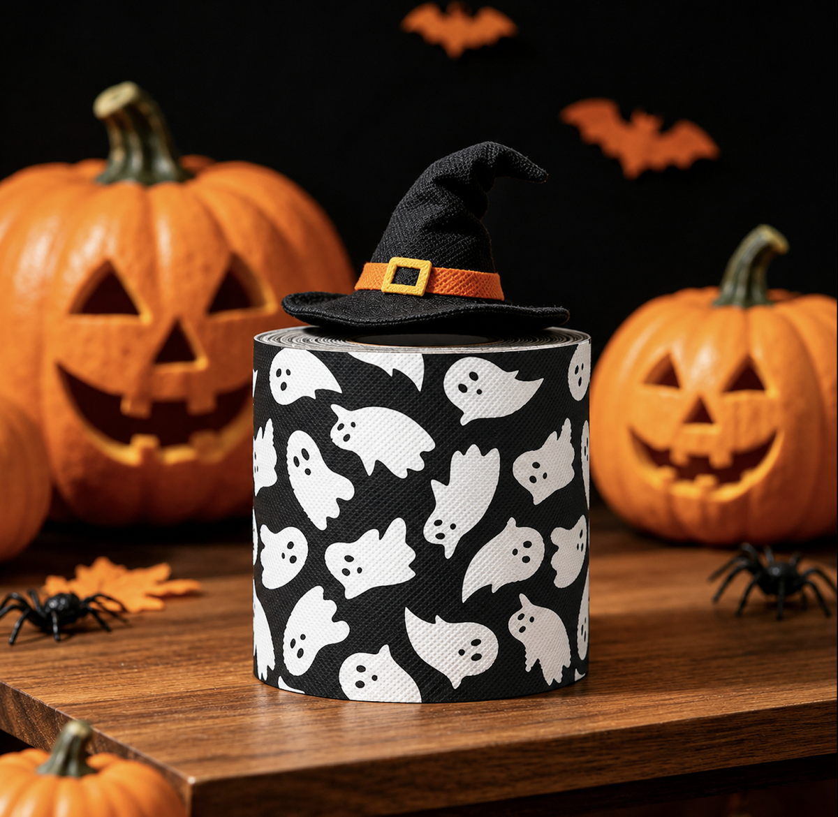 Halloween Ghost Print Novelty Toilet Paper Roll