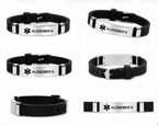Medical Alert Identification Bracelet - Black