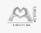 Love Gesture - Finger Ornament - Silver