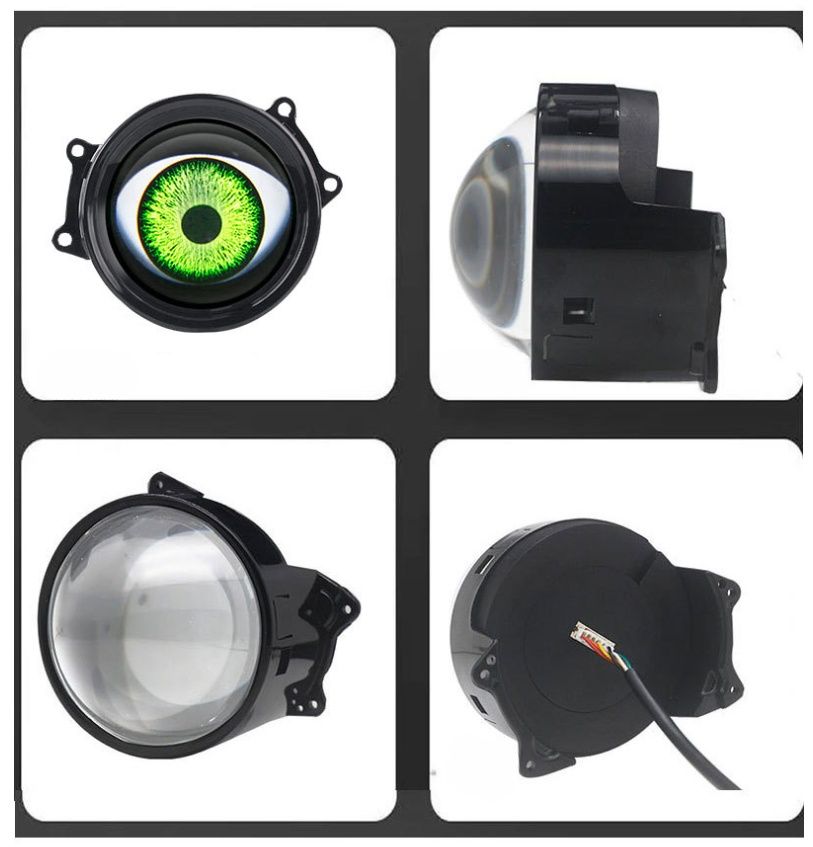 Lens LED Car Eye Lights Winking Lights Devil Eye 6 Modes Remote Controls