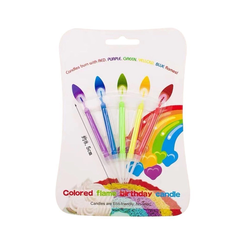 5-piece Multicolour Magic Flame Candles