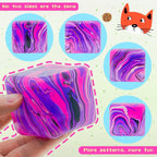 Swirl Stress Ice Cube Squishy Toy,Slow Rising Fidget Toy for Anxiety Relief