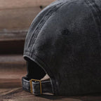 Men's Washed Printed Baseball Cap - Dark Grey