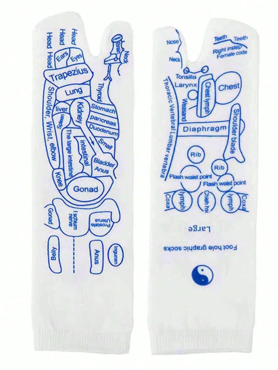 Pressure Point - Reflexology Map Socks - EU3