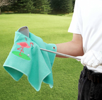 Embroidered Golf Towel - Flamingo