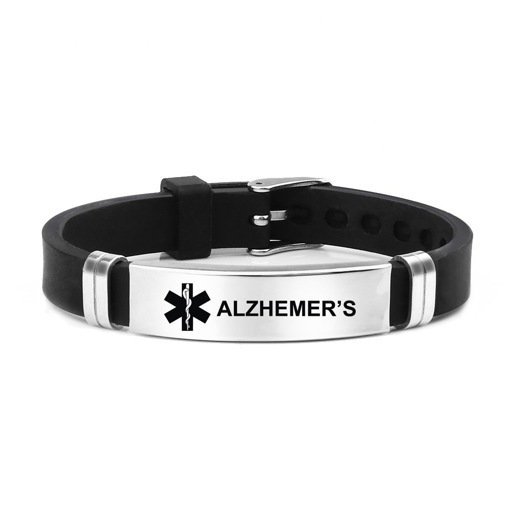 Medical Alert Identification Bracelet - Black