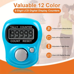 Handheld Electronic Finger Counters with 5-Digit LCD Display