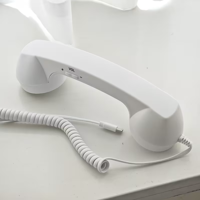 Retro Wired Handset-Type C- White