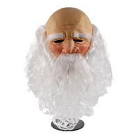 Bald Bearded Old Man Face Shield