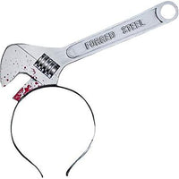 Halloween Horror Headband - Silver Wrench