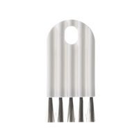 Multifunction Flexible Plastic White Gap Cleaning Brush