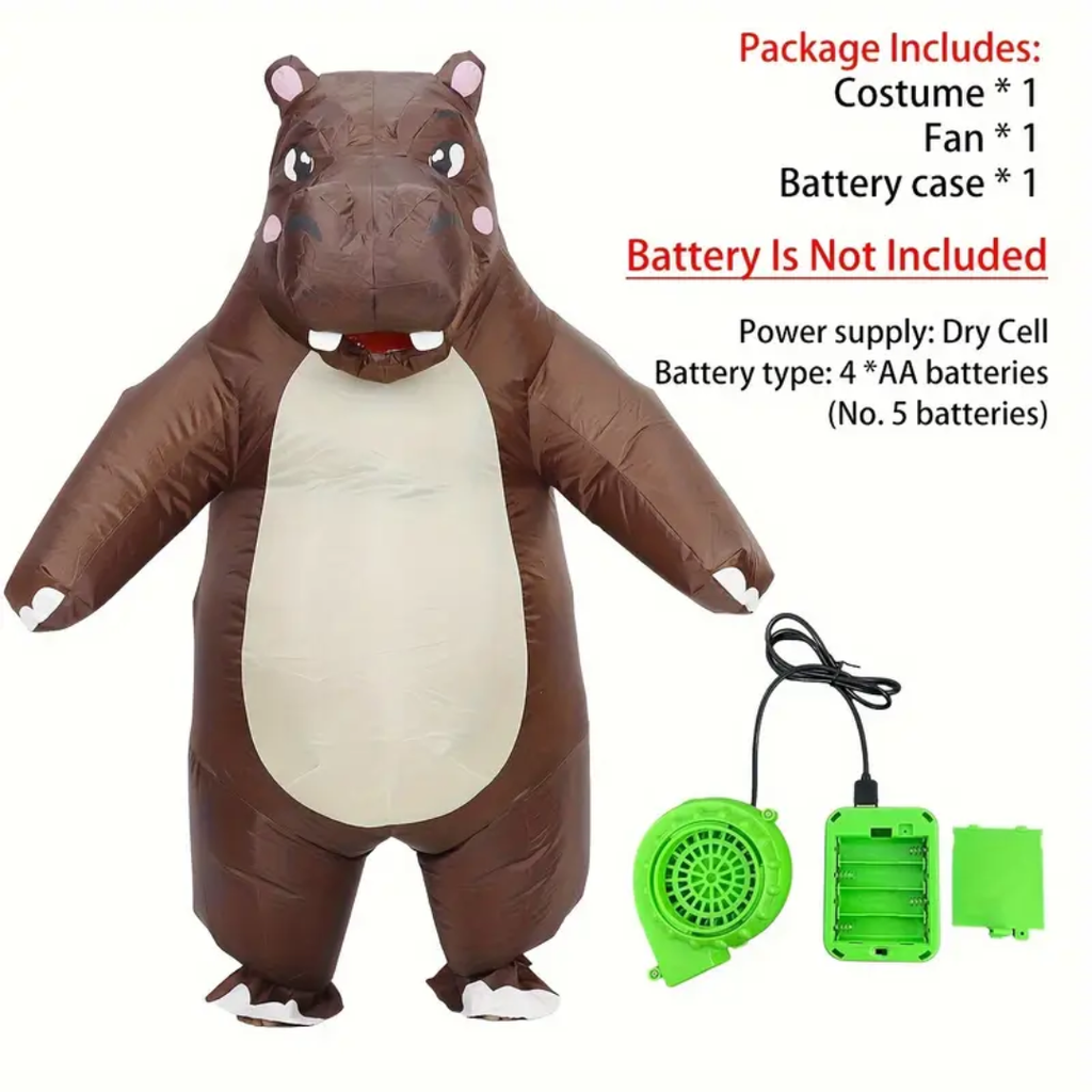Adult Hippo Inflatable Costume