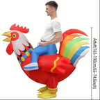 Adult Inflatable Rooster Costume (Unisex) - Red