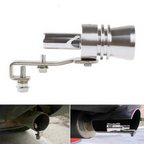 Aluminum Alloy Universal Turbo Sound Exhaust Muffler Pipe Whistle - Black