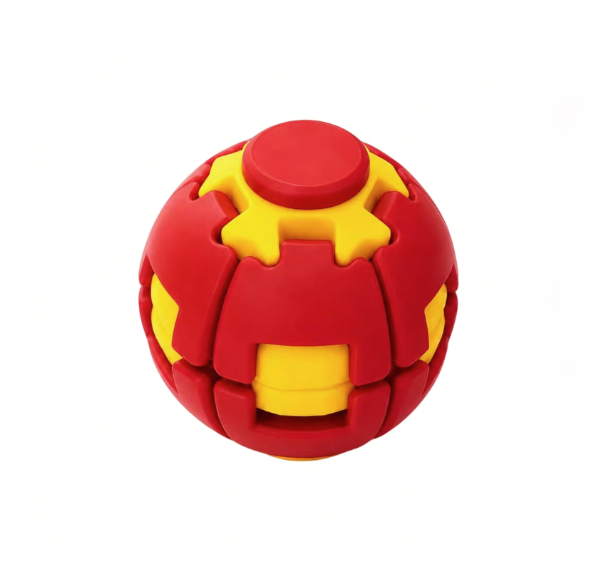 Suitable for Kids Adults, Push Spin Fidget Stress Relief Ball Toy