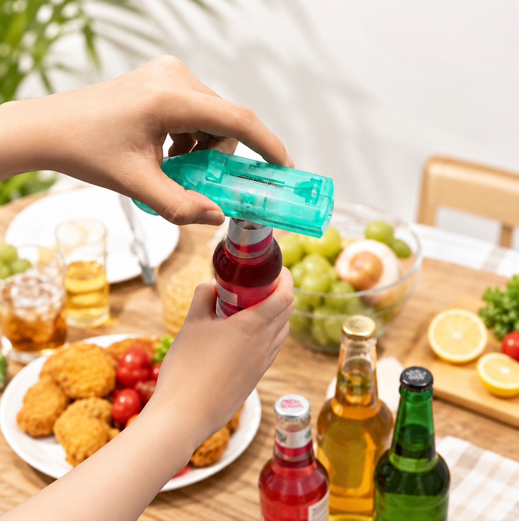 Gun Shaped Bottle Opener - Cap Launcher - Translucent