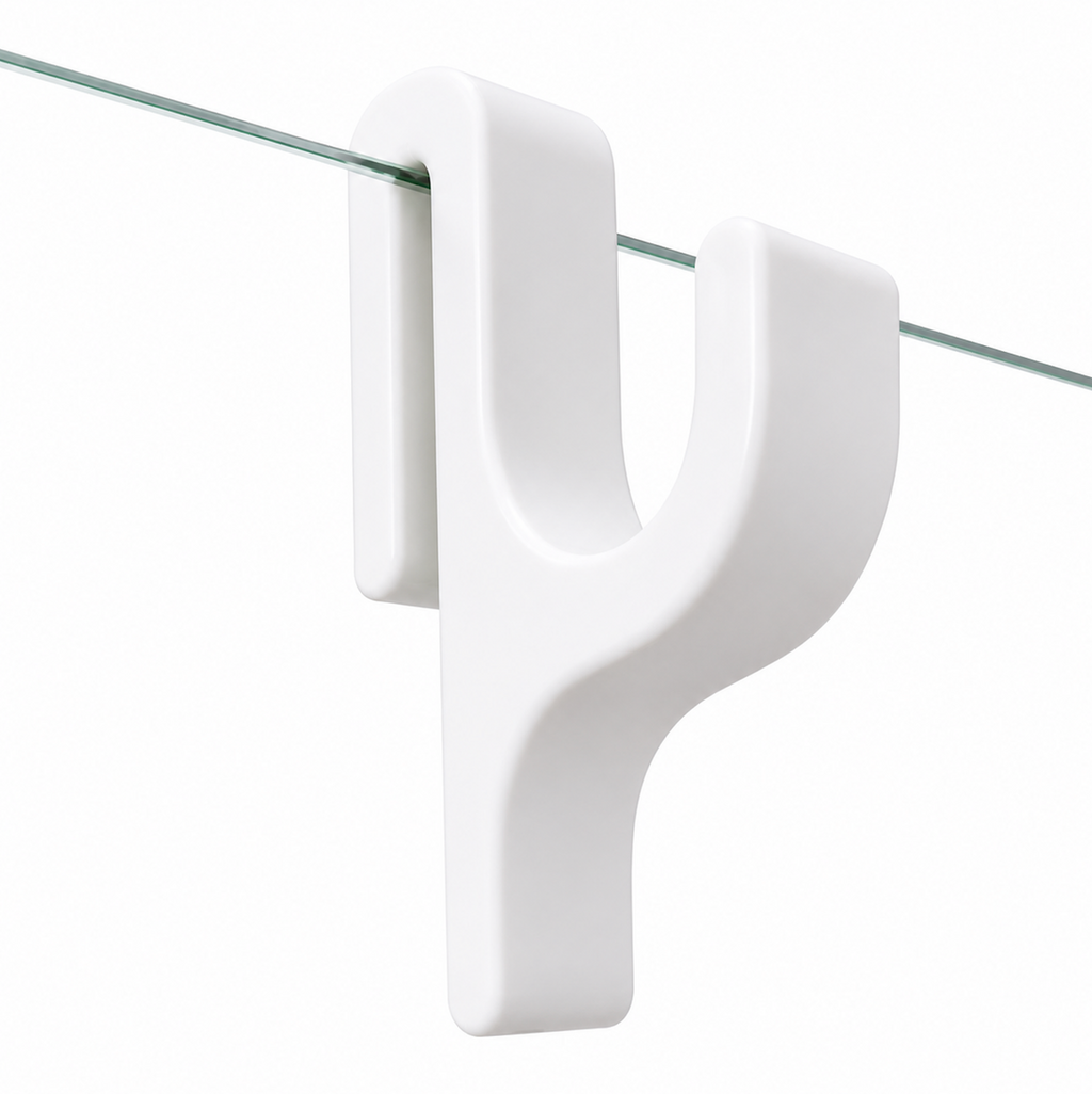 Shower Door Hook, Frameless Glass Door Hook x 1