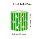 Novelty Soccer Ball Print Toilet Paper Roll