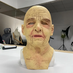 Realistic Old Lady Latex Mask