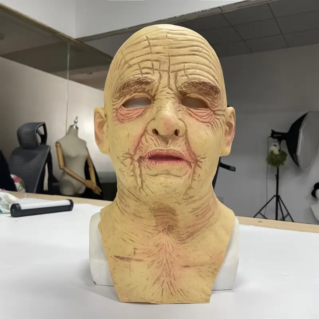 Realistic Old Lady Latex Mask