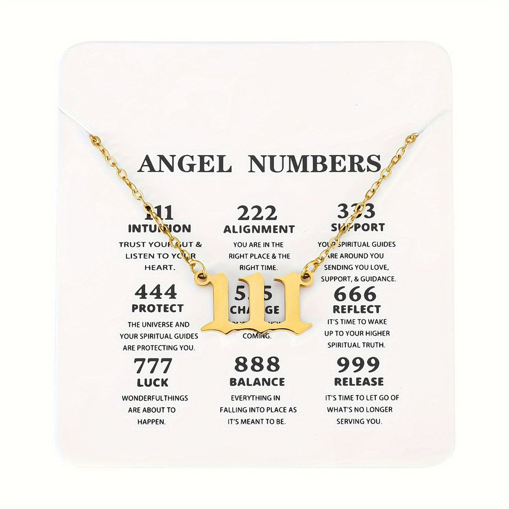 Cabs - Angel Numbers Pendant Chain
