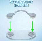 Magnetic Eyeglasses Holder / Badge & Sunglasses Clip - Silver