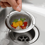 Stainless steel sink strainer