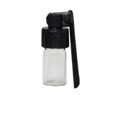Snuff bottle with folding spoon