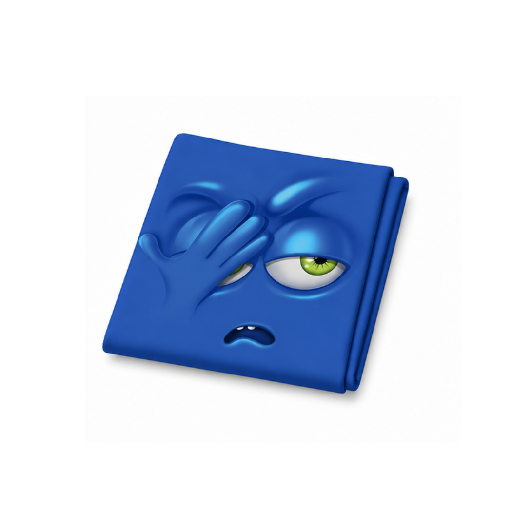 Protective Suitcase Cover for Luggage Blue Face - MEDUIM