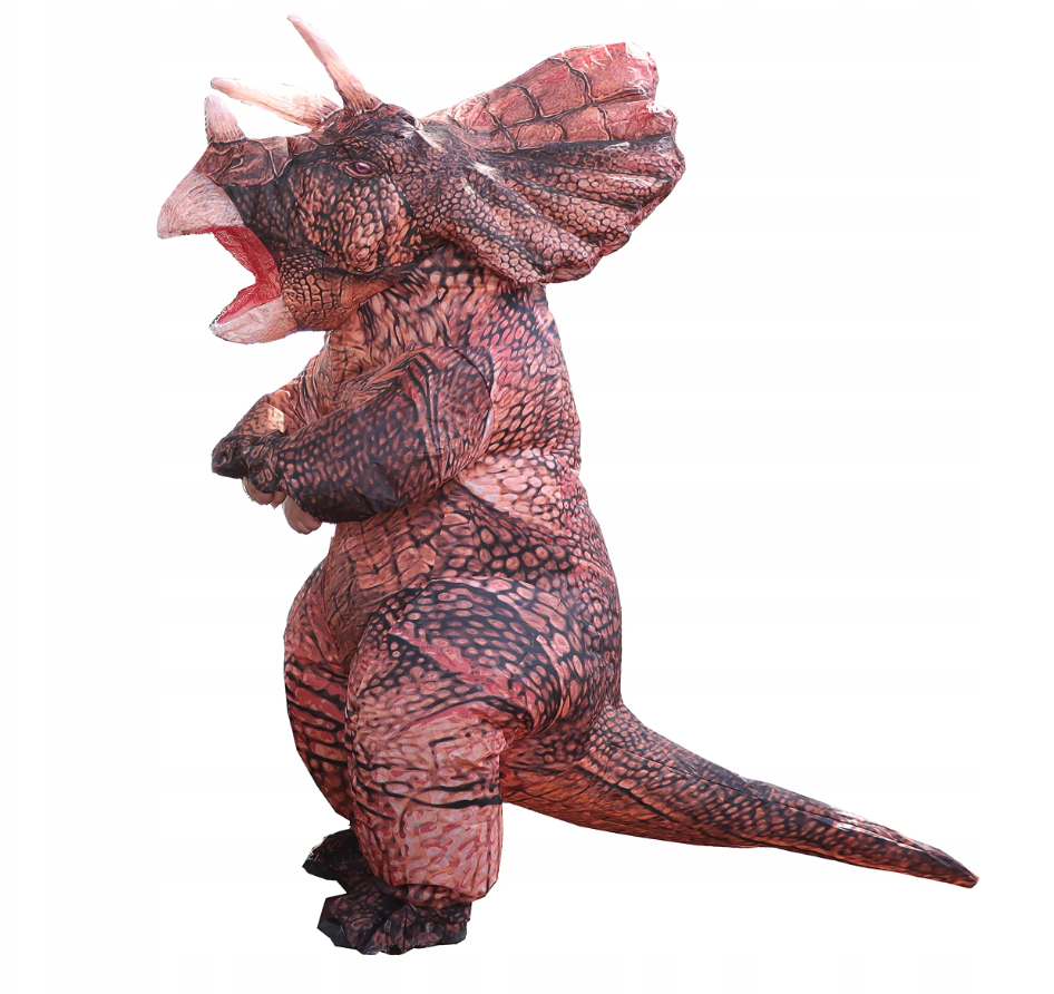 Giant Inflatable Triceratops Costume - Dark
