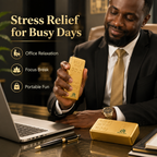 Bloom Box Series Squishy Squeeze Toy, Stress Relief Sensory Gold - Golden Brick