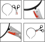 Halloween Bloody Scissors Headband