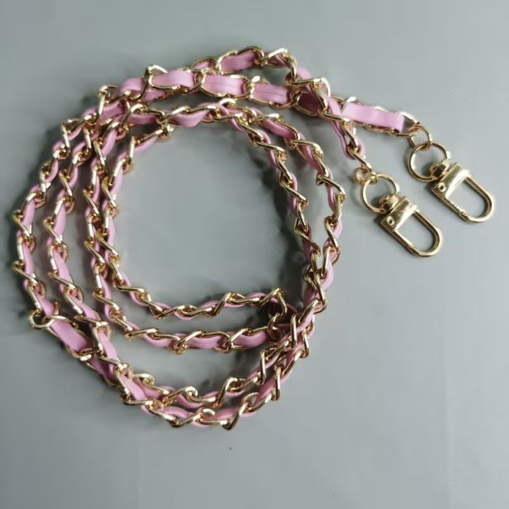 Pink Luxury Faux Leather Phone Lanyard