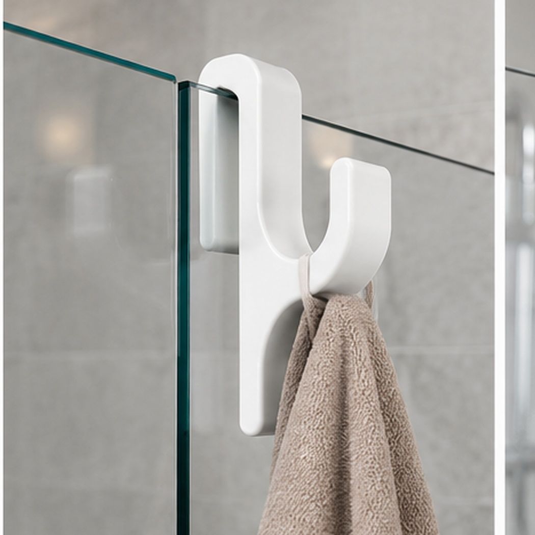 Shower Door Hook, Frameless Glass Door Hook x 1