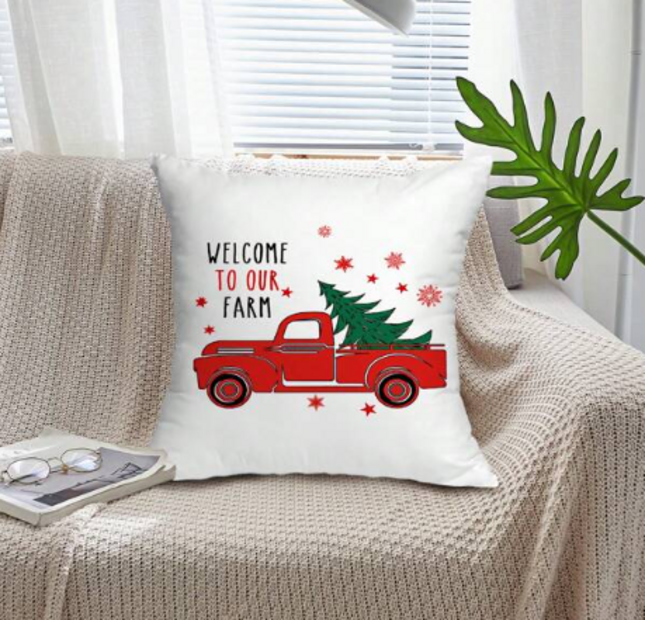 CABS - Xmas Cushion Cover - Red Truck