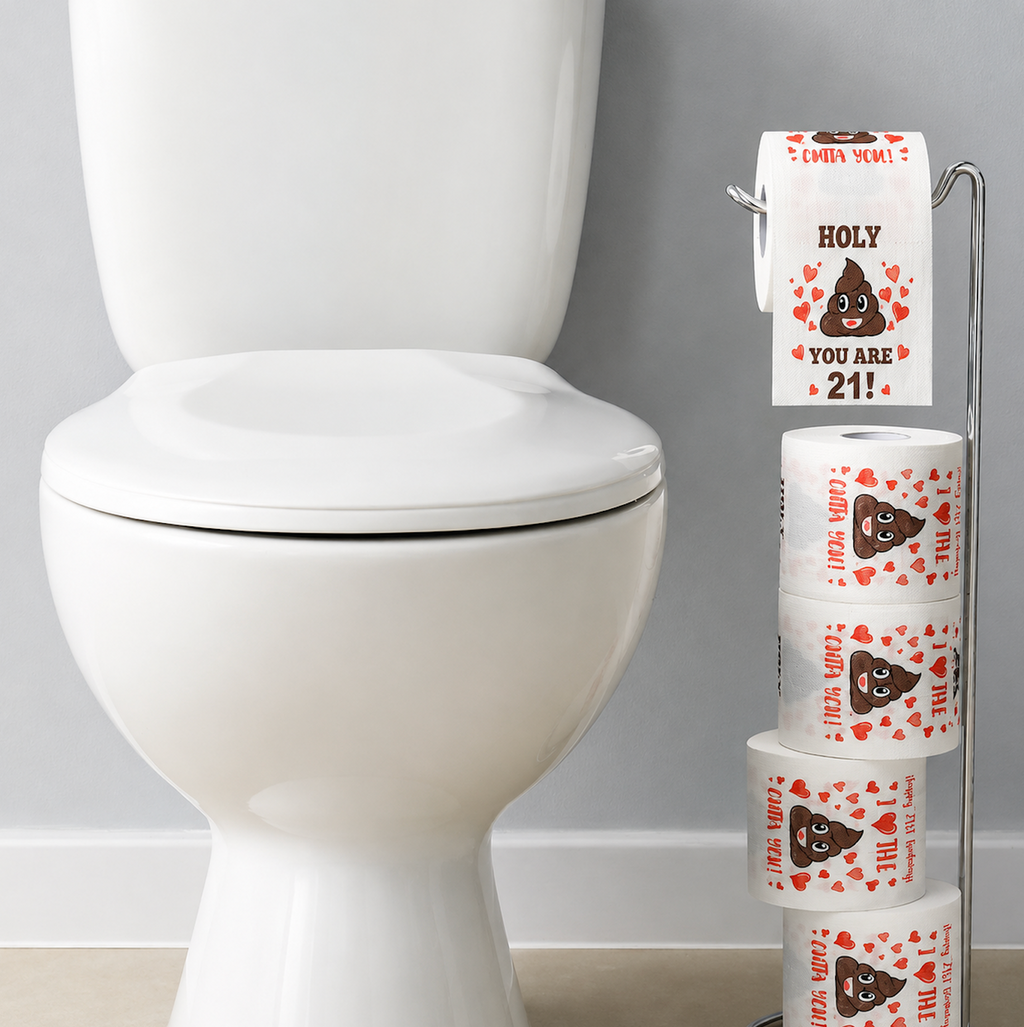 1pc 21st Birthday Novelty Toilet Paper Roll