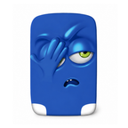 Protective Suitcase Cover for Luggage Blue Face - MEDUIM
