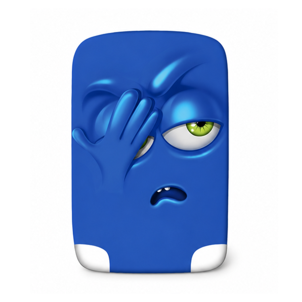 Protective Suitcase Cover for Luggage Blue Face - MEDUIM