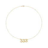 Cabs - Angel Numbers Pendant Chain - 333