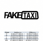 Fake Taxi Vinyl Decal - Start the conversation-Medium 21cm x 5.2cm