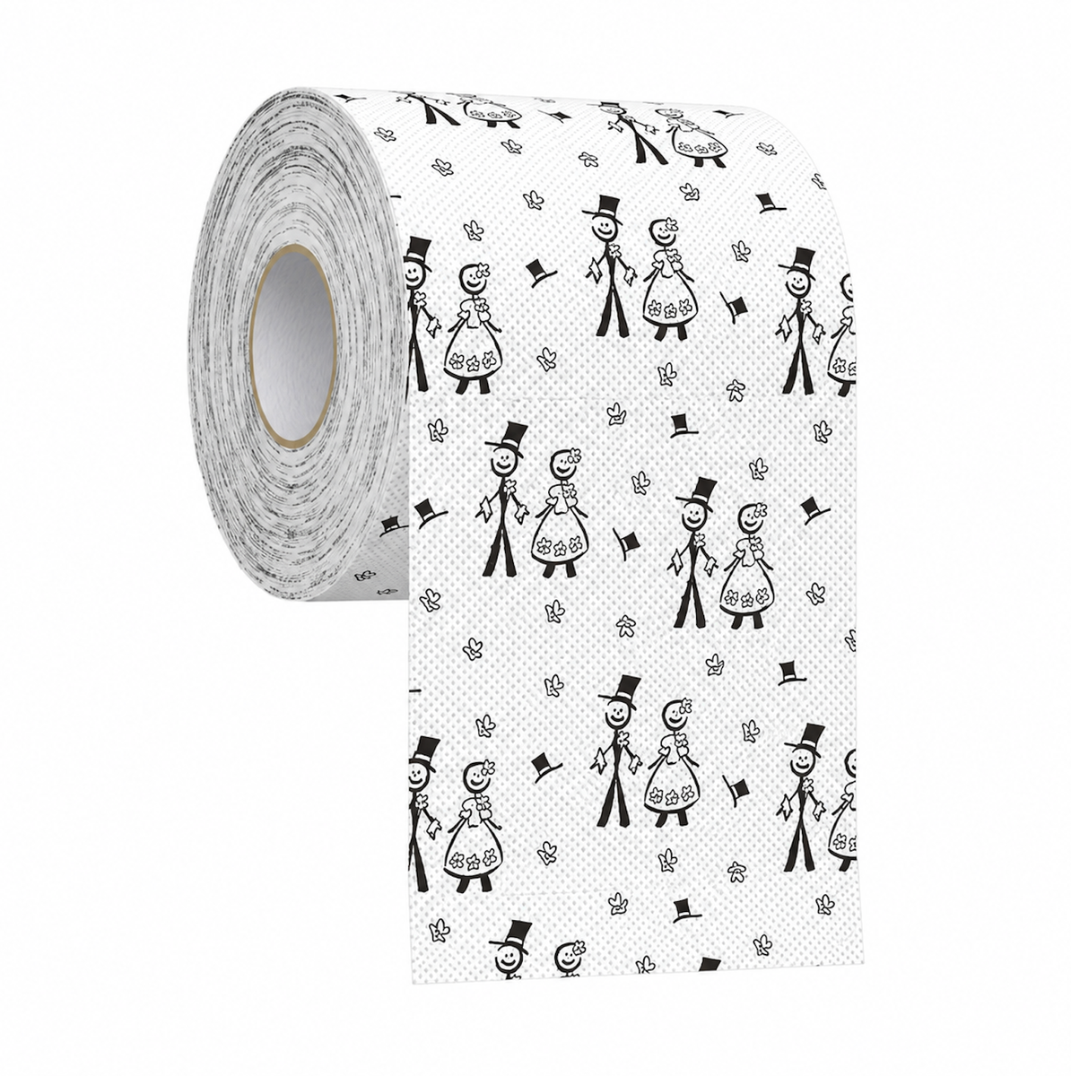 Bride & Groom Novelty Toilet Paper Roll