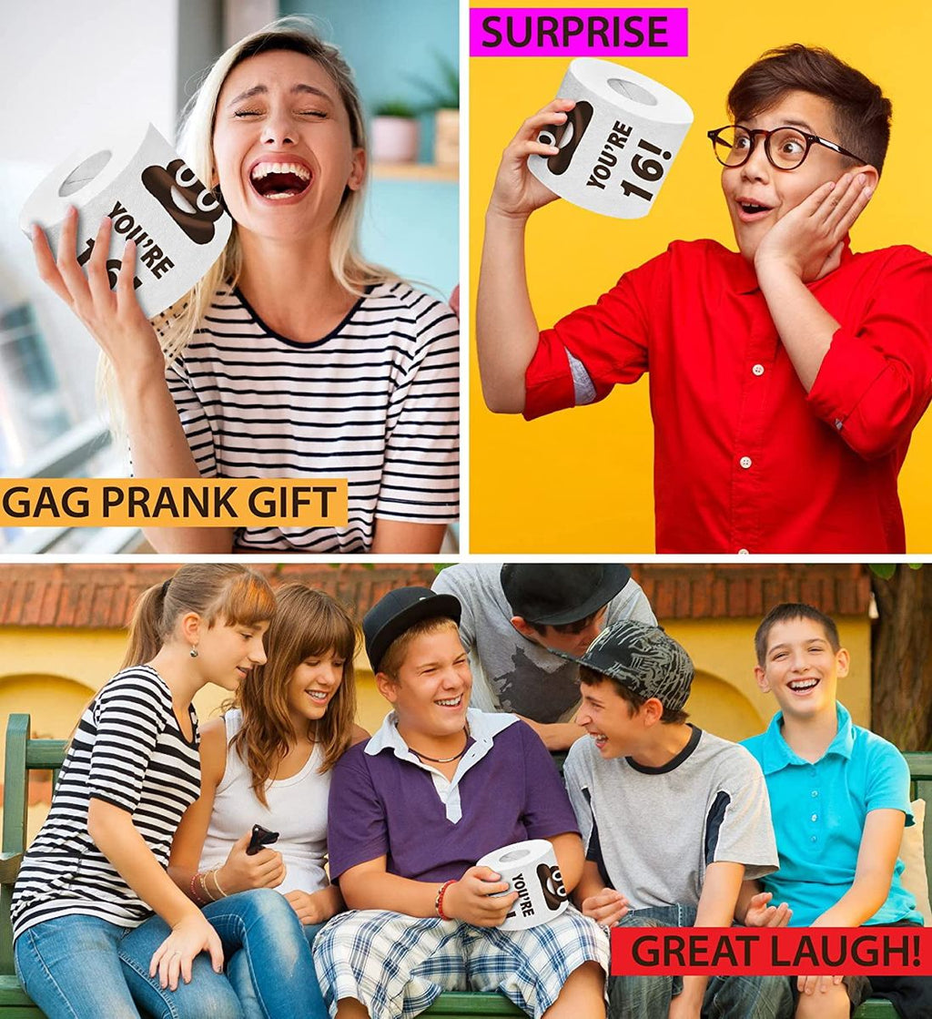 Funny 16th Birthday Novelty Toilet Paper Roll